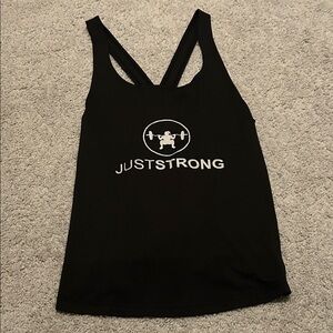 Just Strong Black Women's Tank Top